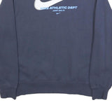NIKE Mens Blue Crew Neck M Cotton Blend Sweatshirt Athletic Dept Just Do It