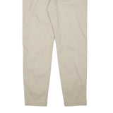 LEVI'S Mens Cotton Blend Beige Slim Tapered Trousers W36 L30 Casual Zip Closure