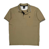 Champion Polo Shirt - XL Beige Cotton