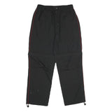 EXPRESSIONS Mens Cotton Blend Black Regular Straight Trousers W28 L30 Zip