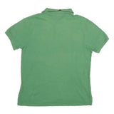 POLO RALPH LAUREN Mens Green Short Sleeve Plain XL Cotton Blend Polo Shirt
