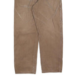 DICKIES Mens Jeans Brown Relaxed Straight Denim Medium W38 L30 Workwear Pants