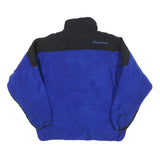 RUBICON Mens Blue & Black Lightweight Zip Fleece Jacket M Polyester Blend