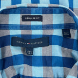 Tommy Hilfiger Checked Shirt - Medium Blue Cotton