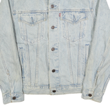 LEVI'S Mens Blue Denim Jacket M Classic Cotton Button Closure Chest Pockets