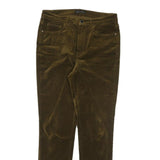 MASSIMO DUTTI Womens Cotton Blend Khaki Slim Skinny Trousers W28 L28 Stylish