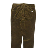 MASSIMO DUTTI Womens Cotton Blend Khaki Slim Skinny Trousers W28 L28 Stylish