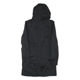 THE NORTH FACE Mens Black Jacket S Polyester Blend Plain Hooded Zip Outdoor