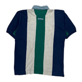 Mickey Mouse Embroidery Mickey Inc Striped Rugby Shirt - Large Multicoloured Cotton
