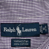 Ralph Lauren Checked Shirt - 2XL Purple Cotton