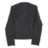 HUGO BOSS Womens Black Jacket S Polyester Plain Zip Casual Lightweight
