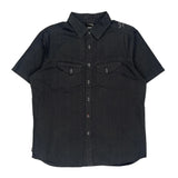 The North Face Graphic Short Sleeve Shirt - Large Black Cotton
