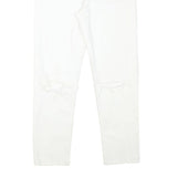 POLO RALPH LAUREN Womens White Regular Straight Denim Jeans W28 L26 Distressed