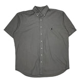 Polo By Ralph Lauren Short Sleeve Shirt - XL Grey Cotton