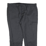 BOGGI Mens Regular Fit Grey Trousers W40 L30 Zip Closure Classic Formal