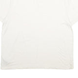 CALVIN KLEIN Mens White Polo Shirt 2XL Short Sleeve Plain Cotton Casual