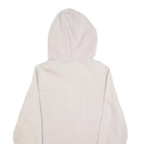 REEBOK Womens Cream Black & White Hoodie Cotton Blend Dress M Casual Sportswear