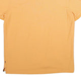 NAUTICA Mens Yellow Short Sleeve Plain L Cotton Blend Polo Shirt Classic