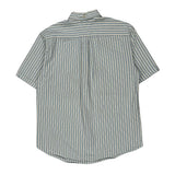 Tommy Hilfiger Striped Short Sleeve Shirt - Medium Blue Cotton