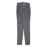 LEVI'S 721 Womens Slim Denim Jeans Grey Stone Wash W28 L32 Stylish Comfortable