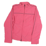 REEBOK Womens Pink Jacket M Polyester Zip Plain Lightweight Casual Sport