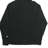 CHAMPION Mens Black Pullover Hoodie M Cotton Classic Logo Sweatshirt