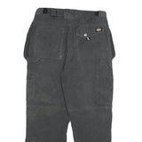 DICKIES Mens Cotton Blend Black Regular Straight Trousers W30 L27 Workwear