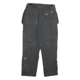 DICKIES Mens Cotton Blend Black Regular Straight Trousers W30 L27 Workwear
