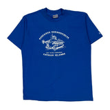 Research Submersibles Hanes Single Stitch T-Shirt - XL Blue Cotton Blend