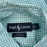 Blake Ralph Lauren Checked Shirt - Large Blue Cotton