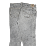 MUSTANG Mens Grey Denim Regular Fit Straight Cotton Light W38 L30 Classic Jeans