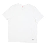 LEVI'S Mens White Classic T-Shirt L Short Sleeve Crew Neck Cotton Blend Casual