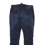 G-STAR Womens Slim Blue Denim Cotton Blend Jeans W28 L27 Zip Pockets