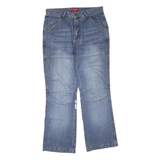 EXPLORER Womens Regular Blue Denim Light Wash Jeans W34 L32 Relaxed Fit Cotton