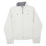 THE NORTH FACE Womens White Apex Jacket S Polyester Blend Zip Outdoor Softshell