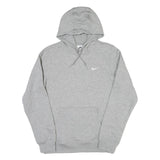 NIKE Mens Grey S Hoodie Cotton Blend Pullover Hooded Sweatshirt S
