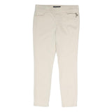 TOMMY HILFIGER Womens Cotton Blend Cream Slim Trousers W30 L28 Stylish Comfort
