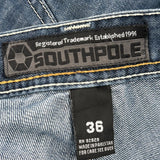 Southpole Denim Shorts - 36W 12L Blue Cotton Blend