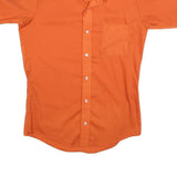 LEOPOLD OF CALIFORNIA Mens Orange Shirt S Cotton Blend Summer Casual