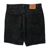 Levis Denim Shorts - 38W 10L Black Cotton