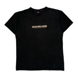 Boardriding Company Quiksilver Graphic T-Shirt - Large Black Cotton