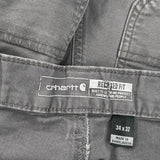 Carhartt Carpenter Trousers - 34W 32L Grey Cotton