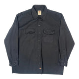 Dickies Shirt - XL Black Polyester Blend