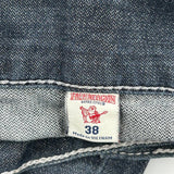 True Religion Contrast Stitch Jeans - 40W 31L Blue Cotton