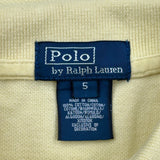 Age 5 Polo By Ralph Lauren Polo Shirt - XS Yellow Cotton