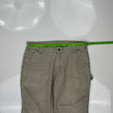 Carhartt Carpenter Trousers - 36W 30L Khaki Cotton
