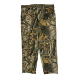 Wrangler Double Knee Pants - 37W 29L Camo Cotton