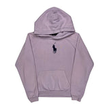 Polo By Ralph Lauren Hoodie - Large Purple Cotton