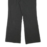 CALVIN KLEIN Lined Womens Black Relaxed Wide-Leg Trousers W32 L26