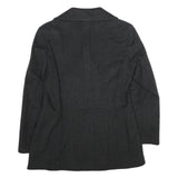 PAUL & SHARK Womens Black Classic Wool Blend Jacket M Button Double Breasted